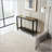 Glass Entryway Table with 2-Tier Metal Structure-371146244