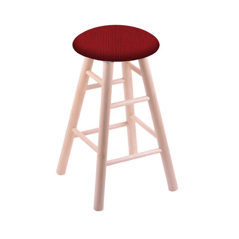Swivel 24" Bar Stool, Natural Maple, Graph Ruby, Counter Stool (24" Seat Height)