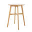 Table de bar ronde en bois Mid-Century-115720573-115720576