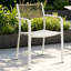 Pair of Bistro Rope-Effect Back Arm Chairs, Patio Dining-129428127