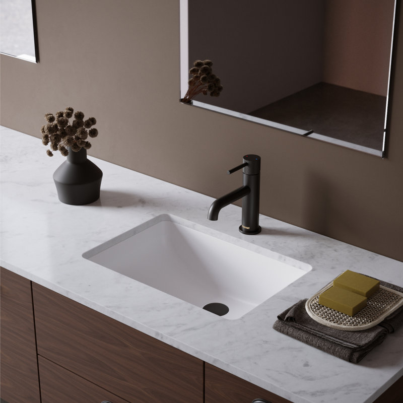 Tryst Single-Hole Single-handle Bathroom Faucet with Drain Assembly, Matte Black