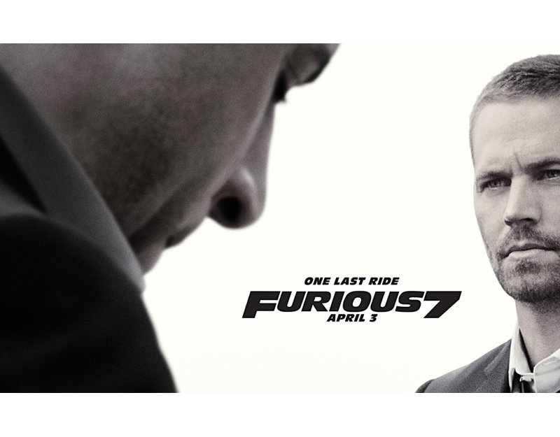 Fast and Furious 7, 11" H x 18" W