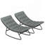 Chaises de véranda, chaises berçantes d'extérieur 2 pièces