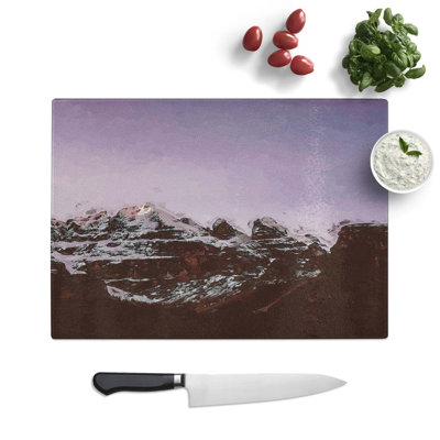 Tempered Glass Stars over the Dolomites in Italy Chopping Board