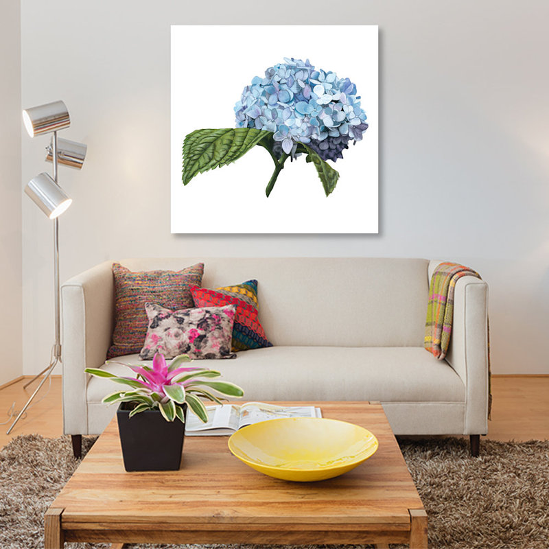«Brighton Blooms I», impression sur toile, H 26 po x l 26 po x P 1,5 po, Toile tendue, Pas de tapis