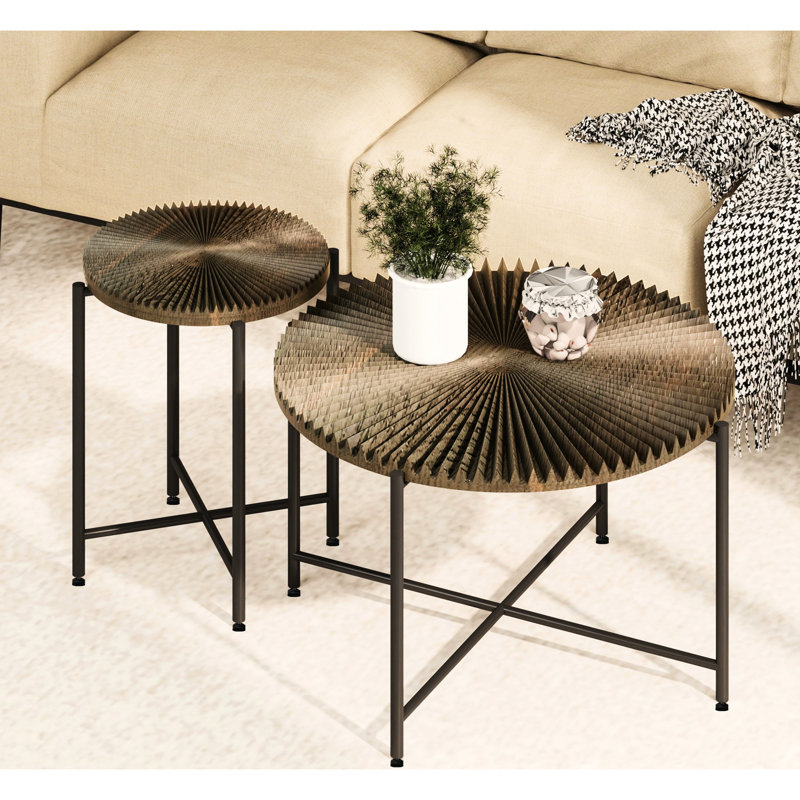 Table basse et de bout Radial
