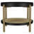 Black Round End Table