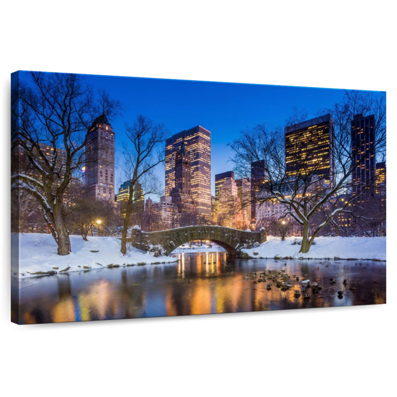 Kavia Winter Gapstow Bridge, 8" H x 12" W
