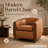 Leamon Fire-Resistant Upholstered Barrel Chair-173885912-165731100