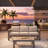 2 Pieces Outdoor Patio Set, All-Weather 75” 3-Seat Metal Patio Sofa Couch With Thick Beige Cushions, Khaki Frame And 43” Coffee Table-54539511