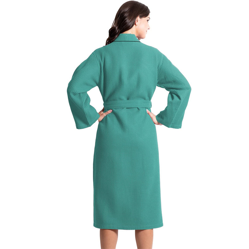 Peignoir Waffle, Bleu sarcelle, M