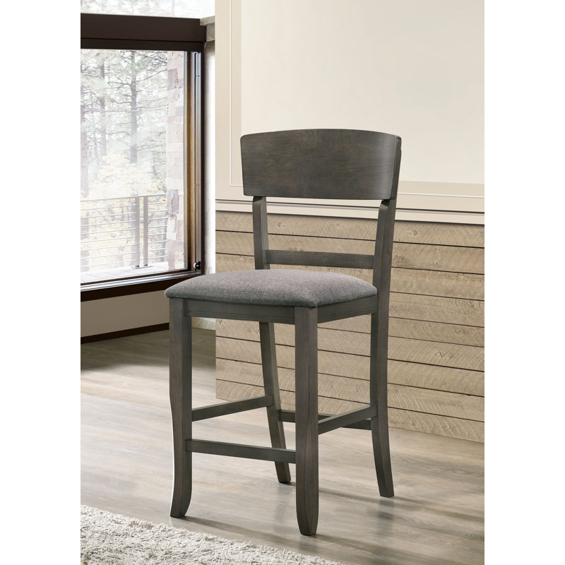 Yuri 25.63" Counter Stool, Gray