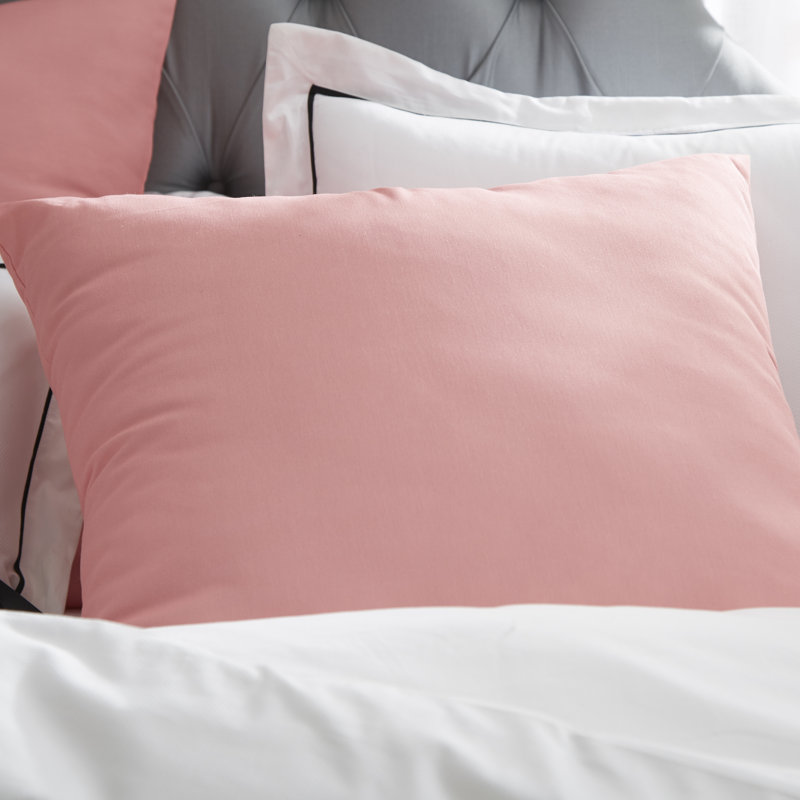 Housse de coussin Ajibola, H 18 po x l 18 po, Pas de bourre, Bourgogne