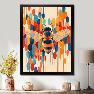 Watercolor Bee Soft Delicate Wings - Bee Wall Art