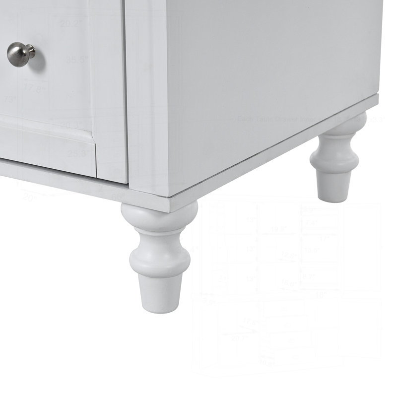 Meuble-lavabo moderne avec plusieurs tiroirs et fonctions de rangement avancées, Blanc