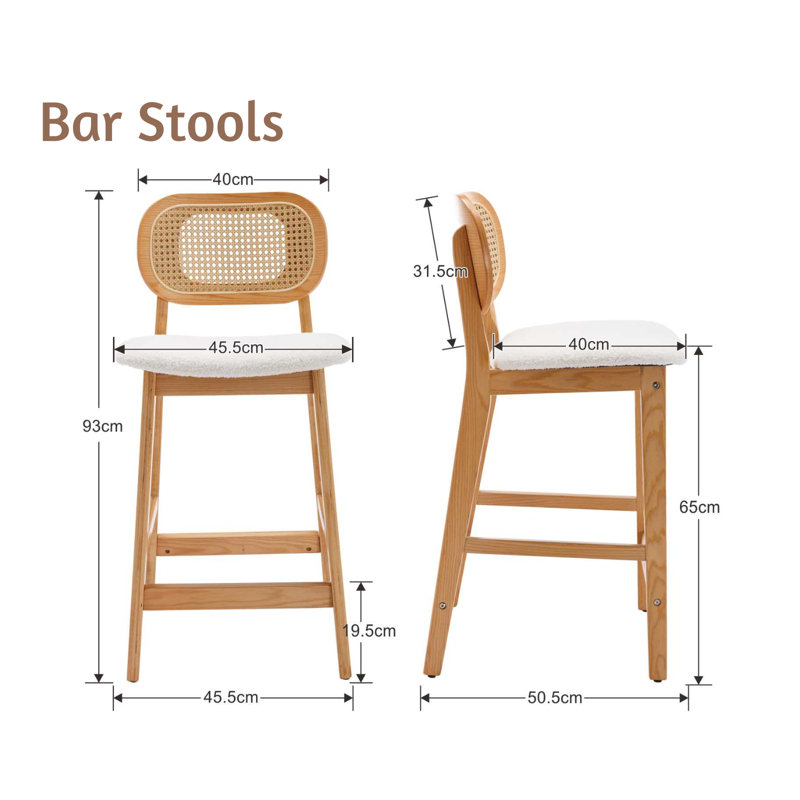 Aliysha Upholstered Counter Stool