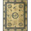 Antique Peking Chinese Geometric Ivory Beige Cream White 1900s Rug