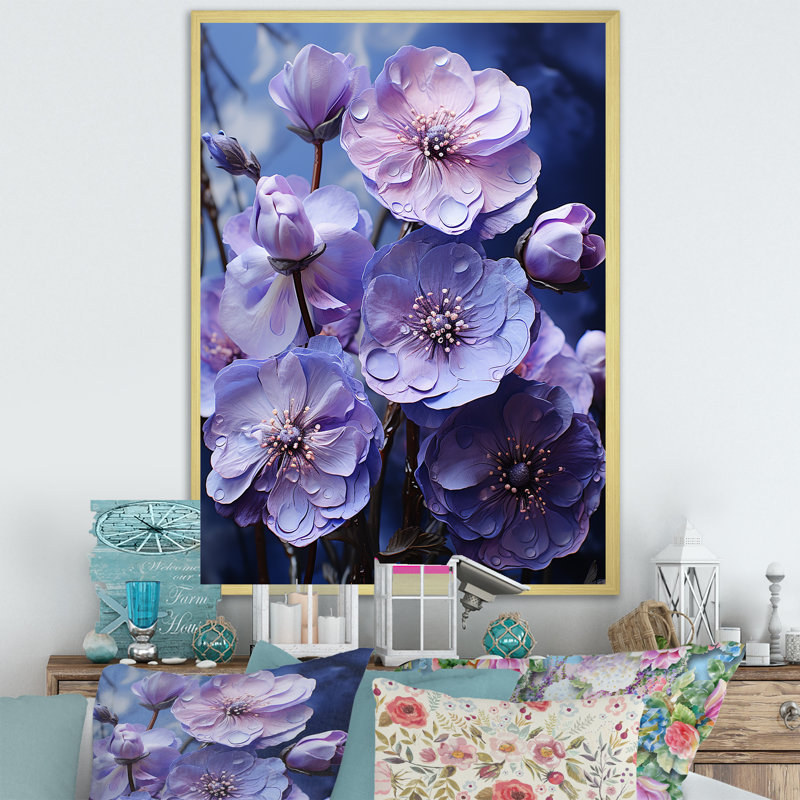 Allure mystique sur toile, Cadre doré simple, H 20 po x l 12 po x P 1 po