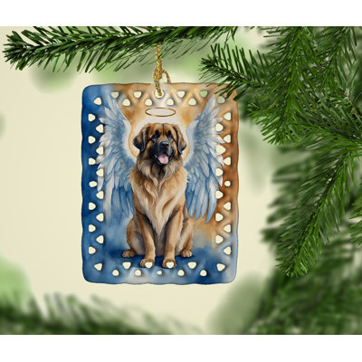 Ornement en porcelaine Leonberger My Angel
