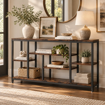 Console avec tablettes de rangement