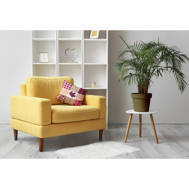Housse de coussin en polyester carré et insert par E by Design, Fuchsia, 18 po x 18 po