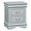 Table de chevet 2 tiroirs Platinum-1391981349