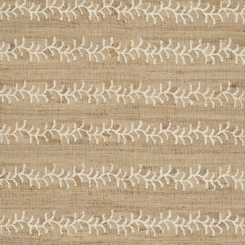 Adoria Vine Stripe Jute and Wool Hand Woven Ivory Area Rug, Rectangle 10' x 14'