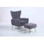Fauteuil d'appoint avec repose-pieds Wickham Polperro-1856203123