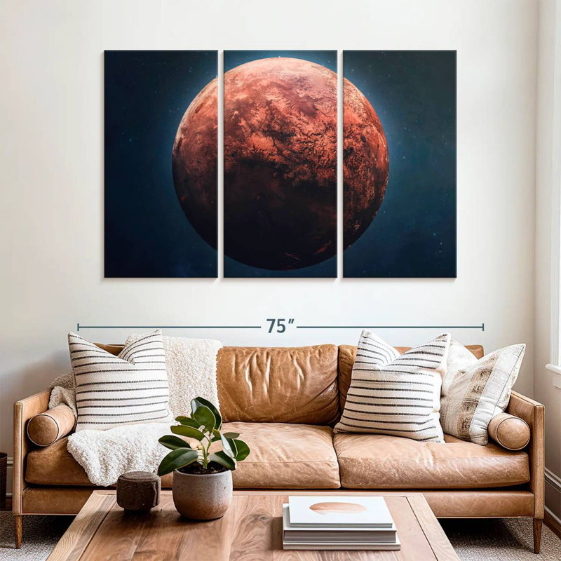 Oberle Red Mars Planet, 28" H x 45" W