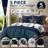 Printed Comforter Set with Decorative Pillow Covers, Queen, Blue-120251925