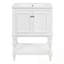 Meuble-lavabo avec lavabo, 2 portes et tablette ouverte-829673754