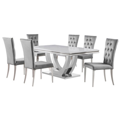 Ensemble de table de salle à manger 7 pièces Kerwin
