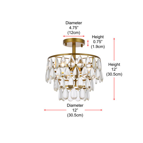 Willa Arlo Interiors Stiner Semi Flush Mount & Reviews | Wayfair