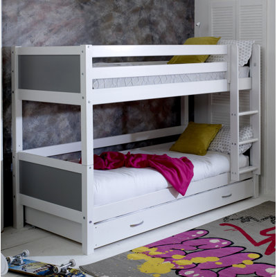 Booth European Single (90 x 200cm) Standard Bunk Bed with Trundle