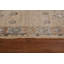 Tapis beige / gris en laine noué à la main de conception unique 5 pi 10 po x 7 pi 3 po New Age