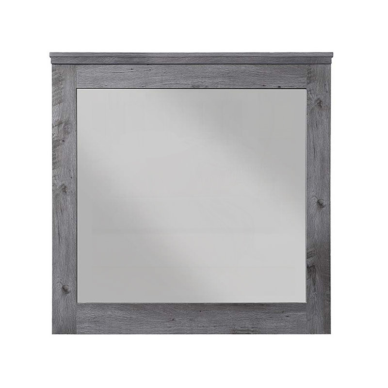 Rustic Gray Oak Finish Mirror