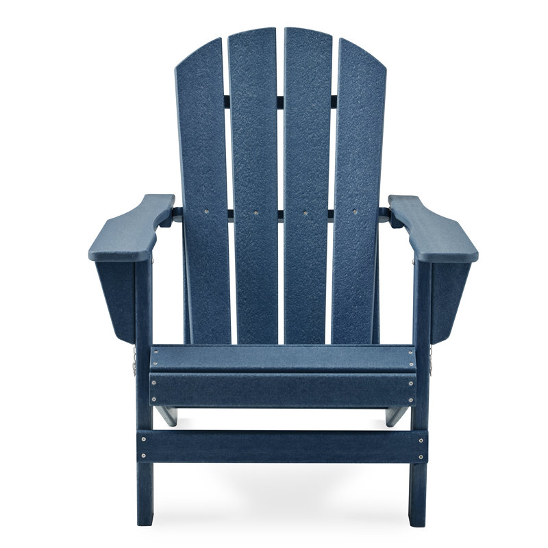 Chaise Adirondack pliante en résine, Bleu marine