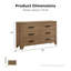Commode 6 tiroirs Antibes