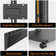 Abbing Modern Rolling TV Stand with Wheels for 43 to 75 inch TVs