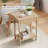 Farmhouse End Table With Storage And Built-In Charging Outlets-1006635109