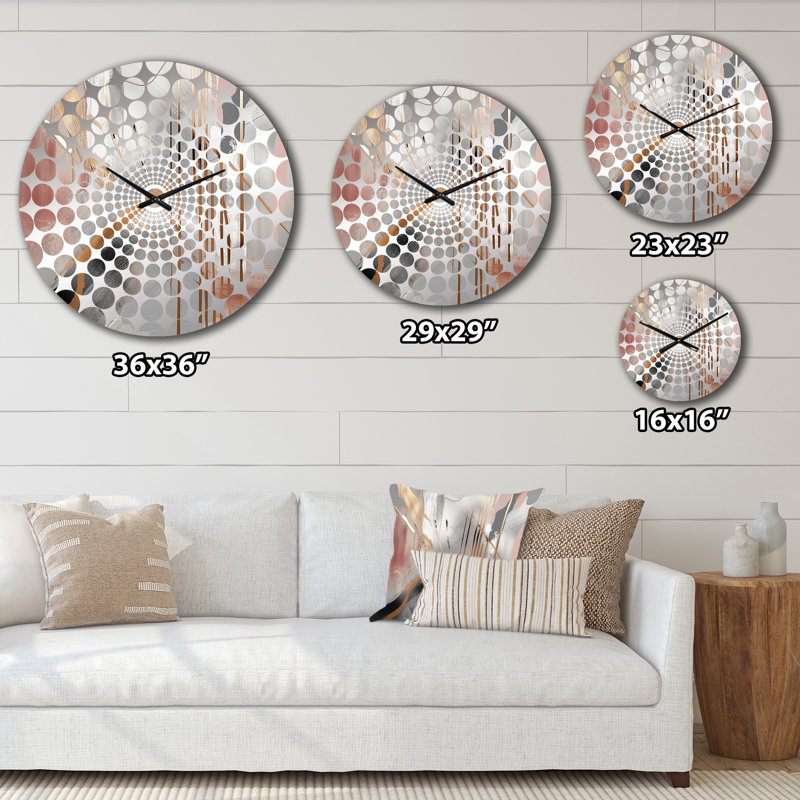 Tappahannock - Abstract Marble Wall Clock, Large