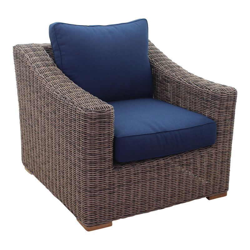 Chaise de terrasse avec coussins Janet