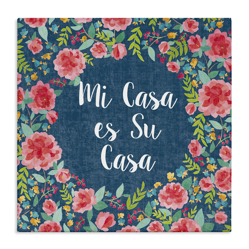 «Su Casa Flores Rosas» par Harriet Sussman, H 36 po x l 36 po