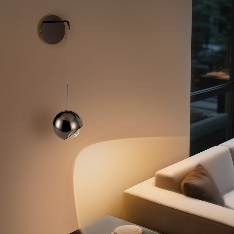 MORE 4.7" Battery Operated Wall Sconce with Remote, 8000mAh Rechargeable Battery, Adjustable Brightness & Color Temperature, Flexible Head Reading Light for Bedroom, Living Room