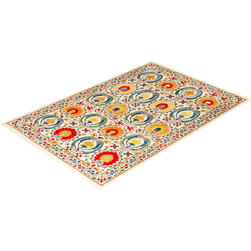 Overyed One-of-a-Kind Rectangle 6'1" X 8'10" Hand Knotted Area Rug
