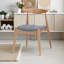 Ensemble de 2 chaises de salle à manger de style Mid-Century moderne - Cadre ergonomique en bois d'hévéa avec coussins moelleux-977683194-977683174