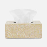 CALLAS, Silver/White, Tissue Box, Rectangular Straight, Lacquered Eggshell.