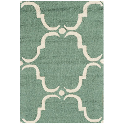 Lockeford Hand Tufted Wool Geometric Rug