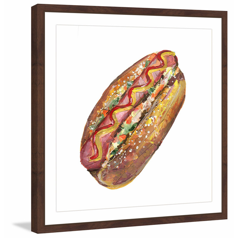 « ultimate hot dog », reproduction d’art encadrée, H 32 po x l 32 po x P 1,5 po