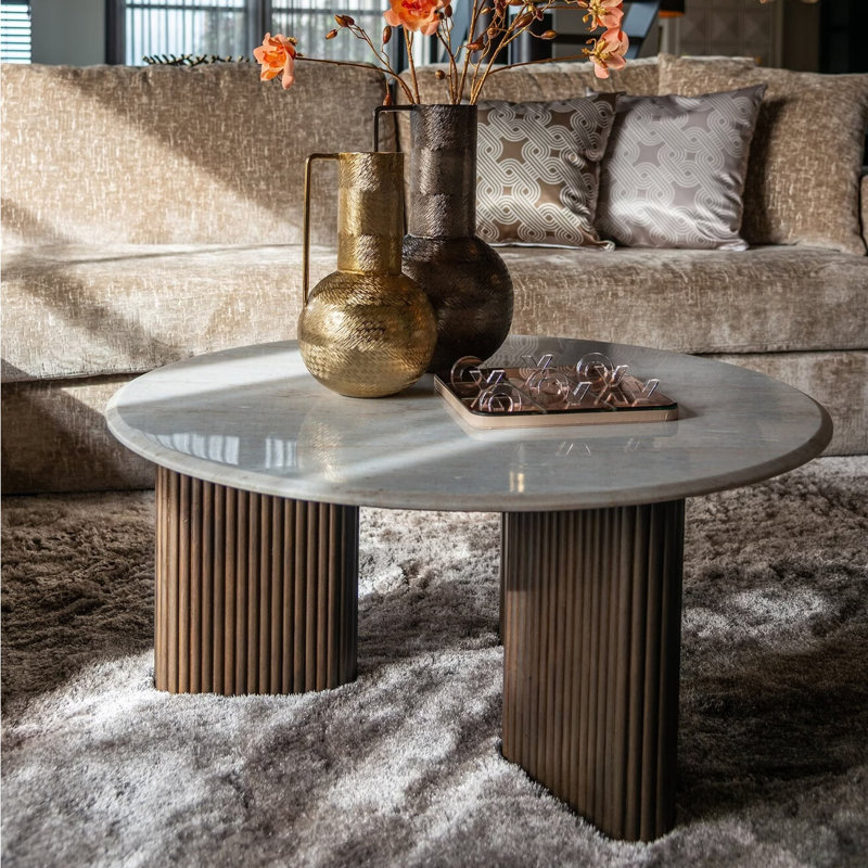 Coffee Table Marble Top Single Coffee Table